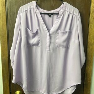 Torrid Harper Light Purple Blouse with Pockets